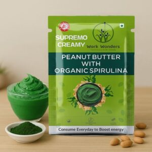 Supermo Peanut Butter With Spirulina     (15 gm sachet x 50 pc )