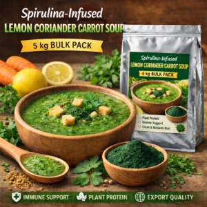 Spirulina-Infused Soups Pack of 5 kg - ( Lemon Coriander Carrot Soup )