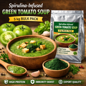 Spirulina-Infused Soups Pack of 5 kg - ( Green Tomato Soup )